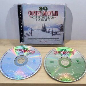 30 Country Mountain Christmas Carols 2 CD Set Various Artists Green Hill Music